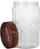Royalford 1500mlchristy Clear Canister- Portable &amp; Stackable Design, Transparent Body With Tight Lid, Perfect For Preserving Snacks, Chocolate Bars, Coffee Beans, Cookies, Cereals &amp; More, Rf10076