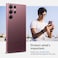 Spigen GLAStR EZ-Fit Optik PRO Camera Lens Screen Protector designed for Samsung Galaxy S22 ULTRA - Burgundy [2 Pack]