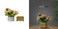 Aiwanto Flower vase Artificial Flowers With Vase  Decoration Home Decor Piece Tabletop Decoration(2Pcs)