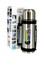 Rahalife Stainless Steel Thermo Vacuum Insulated Flask Water Bottle, Outdoor Sports Portable Car Travel Pot Vaccum Jug Large Capacity 1.1L, Black/Silver