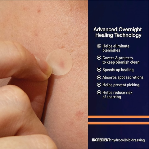 Panoxyl Pm Overnight Spot Patches, Advanced Hydrocolloid Healing Technology, Fragrance Free, 40 Count