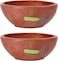 Royalford Flat Serving Pots, Handmade Clay, Rf10586 100% Natural Clay Non-Toxic &amp; Eco-Friendly Can Be Used On Gas Stove Or Open Fire Earthen Pot/ Clay Pot For Curry, Sambar, Rice, Red