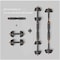 Max Strength 30Kg Dumbbell And Barbell Set Weightlifting Fitness Adjustable Dumbbells Barbell Set 2 In 1 Lifting Dumbells Weights For Body Workout