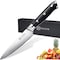 Paudin Damascus Steel Kitchen Utility Knife 5 Inch ,67-Layer Forged Blade and Sharp Edge, Full Tang Ergonomic G10 Handle with Triple Rivets for Fruit and Vegetables