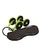 Abdominal Waist Slimming Trainer Exerciser Roller Double Ab Wheel Fitness Equipment Yoga Resistance Pull Rope Home Gym Tool