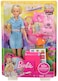 Barbie Doll and Travel Set with Puppy, Luggage and 10+ Accessories