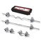 YALLA HomeGym 55KG Adjustable Chrome Dumbbell Barbell Set with Carry Case