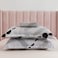 3-Piece King Size Printed Flat Sheet Set 1 Flat Sheet + 2 Pillow Cases Microfibre FORELSKET