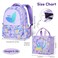 Nohoo Kids 16 Inch School Bag with Handbag Combo Mermaid - Purple