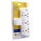 MyChoice 3-Way T-Shape Universal Wall Socket Adapter