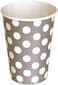 Decorative Silver Dots 12 OZ Cups 6 pcs