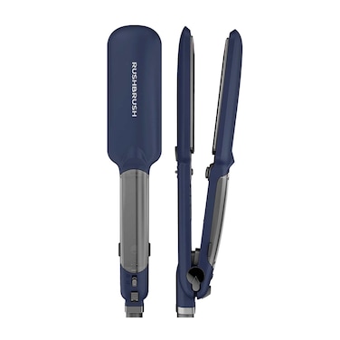 Rush Brush X6 Hair Straightener Steam - Navy Blue