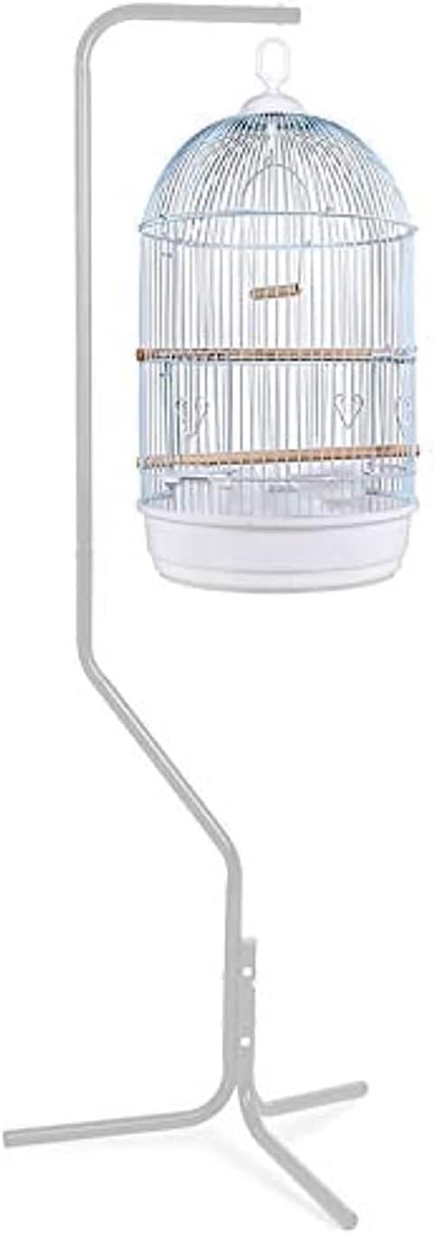 Egardenkart® Bird Cage Stand Hanging Bird Cage Stand (White with Cage B)
