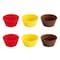 Tescoma 630646 Silicone Baking Muffin Cup 6 Pieces