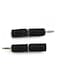 Generic 2-Piece 2.5mm To 3.5mm Stereo Earphone Audio Adapter Connector For Cable Black