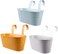 Aiwanto Flower Pot 3Pcs Metal Iron Hanging Flower Pots Random Colour Flower Pots
