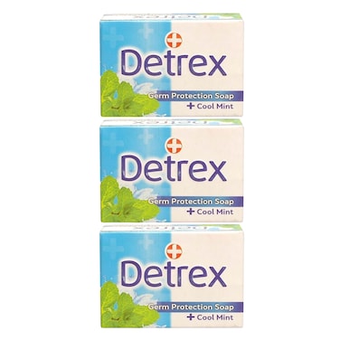 Detrex Cool Mint Insect Medicated Soap Value Pack 100g x Pack of 3