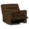 In House Velvet Rocking &amp; Rotating Recliner Chair - Brown - AB01