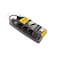 Powerlock Power strip 3 Outlets and Lock - 2 USB - 2 Meter Cable - Black