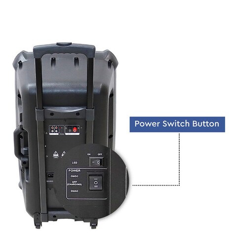 Nobel Trolly Speaker Black NSP222T