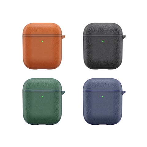 WIWU Calfskin Genuine Leather Airpods Case - Blue
