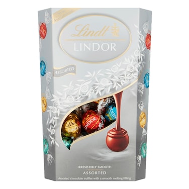 Lindt Lindor Chocolate Truffles Silver Box 337GR