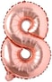 Generic 8 Number Foil Balloon 16-Inch