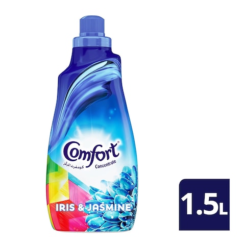 Comfort Concentrated Fabric Softener,  Iris &amp; Jasmine, for long-lasting fragrance,  1.5L