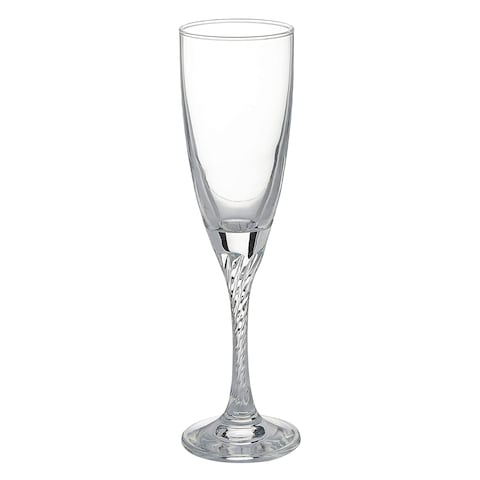 Pasabahce Twist Champagne Flute Set Clear 6 Pieces