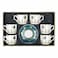 Shallow Tea Cup Set Blue 180ml 6 PCS