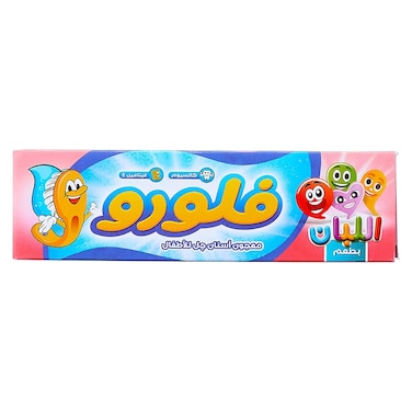 Fluoro Gel Toothpaste with Bubblegum Flavor for Kids - 50 gram