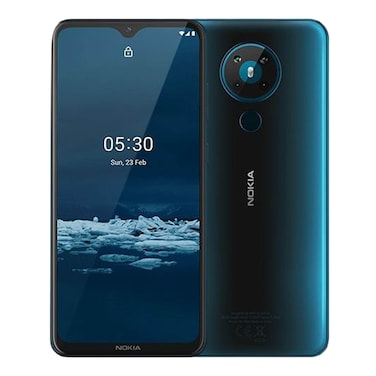 نوكيا 5.3 - 6.55 بوصة 64 جيجابايت/4 جيجابايت ثنائي الشريحة بشبكة الجيل الرابع - أزرق