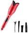 Generic Lcd Hair Curler Spin &amp; N Curl 1 Inch Iron Automatic Curling Air Wand Styling Titanium(Hair Curler Red Eu Plug)
