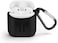 Apple Airpod Case Silicone Charging Cover Hang Pouch Protective Case Skin Sleeve -Black