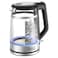 Black &amp; Decker Double Wall Glass Cordless Kettle GK220-B5 Clear And Black 1.7L