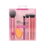 اشتري Real Techniques Everyday Essentials Makeup Brush Complete Face Set - Miracle Complexion Sponge, Expert Face, Blush, Setting And Deluxe Crease Brushes في الامارات