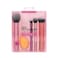 Real Techniques Everyday Essentials Makeup Brush Complete Face Set - Miracle Complexion Sponge, Expert Face, Blush, Setting And Deluxe Crease Brushes