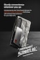 VRS Design Terra Guard Ultimate Go S [S-Pen Compartment in Hinge Protection] for Samsung Galaxy Z Fold 4 case cover wallet (2022) Card Compartment &amp; Screen Protector - Metal Black (S-Pen NOT included)