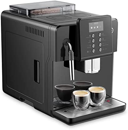 Hisense Espresso Coffee Machine Fully Automatic UAE Version HAUCMBK1S1, Standbay Power 1W, Bean Container Capacity 250g