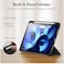 TRON Case for iPad Air 4th/5th Generation 10.9 inch (Model 2020/2022) [with Pencil Holder] Slim Protective Smart Cover Cases with Trifold Stand and Auto Sleep/Wake (Black)