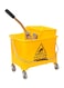 Generic Mop Bucket With Wheel And Wringer, Yellow, 20L