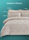 Parry Life 8 Pieces Set Includes 1 Comforter 260 x 240cm 2 Pillow Covers 2 Shawms 1 Bedsheet 2 Cushions