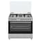 Indesit 5-Burners Gas Cooker IM9GC6KCXME Silver 90x60cm
