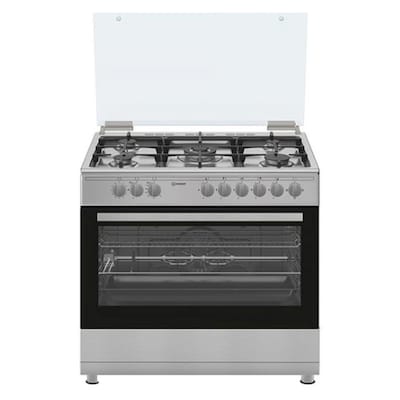 Indesit 5-Burners Gas Cooker IM9GC6KCXME Silver 90x60cm