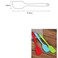 3-Piece Silicone Baking Spatula Set Red/Green/Orange 27centimeter