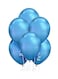 Party Time 10-Piece Chrome Plain Foil 12inch - Blue