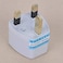 Lavish Universal Universal (AU/US/EU) Socket To UK Ac Power Plug Travel Adapter Outlet Converter - White Pack Of 4 
