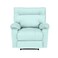 In House Velvet Rocking Recliner Chair - Light Turquoise - NZ10