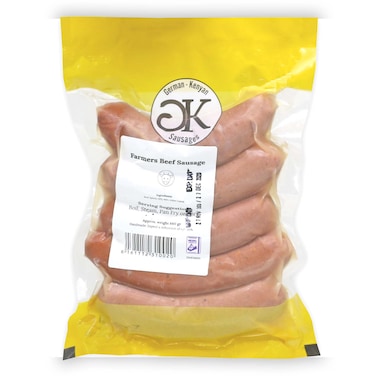 German Kenya Farmer Beef Sausages 5 Piece