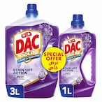 Buy Dac Gold Cleaner + Disinfectant Lavender 3L, 1L Free in Saudi Arabia